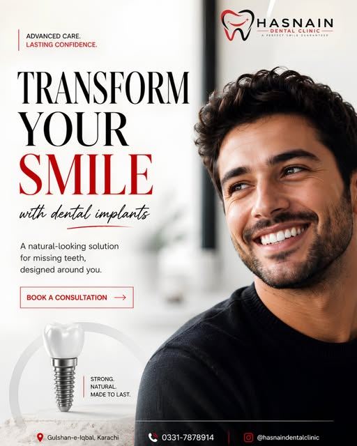 Hasnain Dental Clinic social post